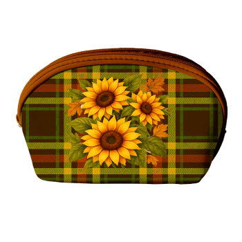 TECIDO SARJA IMPERMEAVEL EXCLUSIVO 100% ALGODÃO - CAMPOS DE GIRASSOL - KIT NECESSAIRE - DGGR915878