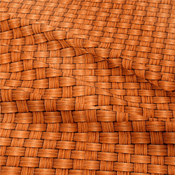 TECIDO SARJA IMPERMEAVEL EXCLUSIVO 100% ALGODÃO-CESTARIA CHIC-TEXTURA PALHA 3D CARAMELO-DGCE916502S