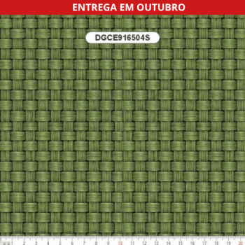 TECIDO SARJA IMPERMEAVEL EXCLUSIVO 100% ALGODÃO-CESTARIA CHIC- TEXTURA PALHA 3D VERDE - DGCE916504S TECIDO SARJA IMPERMEAVEL EXCLUSIVO 100% ALGODÃO-CESTARIA CHIC- TEXTURA PALHA 3D VERDE - DGCE916504S