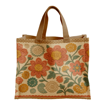 TECIDO SARJA IMPERMEAVEL EXCLUSIVO 100% ALGODÃO-CROCHÊ COLORÉ - BOLSA E NECESSAIRE- DGCL915825