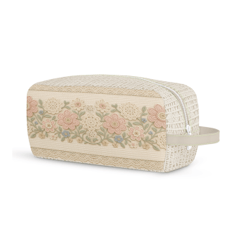 TECIDO SARJA IMPERMEAVEL EXCLUSIVO 100% ALGODÃO - CROCHÊ COLORÉ - KIT NECESSAIRE - DGCL915813