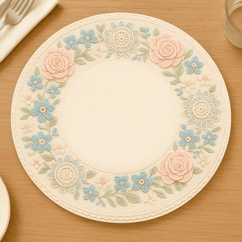 TECIDO SARJA IMPERMEAVEL EXCLUSIVO 100% ALGODÃO - CROCHÊ COLORÉ - SOUSPLAT - DGCL915817