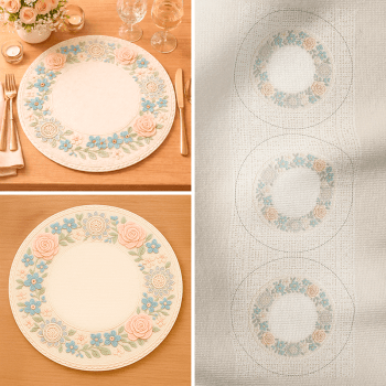 TECIDO SARJA IMPERMEAVEL EXCLUSIVO 100% ALGODÃO - CROCHÊ COLORÉ - SOUSPLAT - DGCL915817