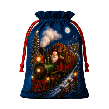 TECIDO TRICOLINE EXCLUSIVO 100% ALGODÃO - MAGIA DE NATAL - SAQUINHO DE PRESENTE - DGMN915001