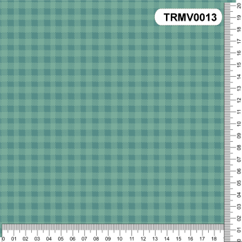 TECIDO TRICOLINE 100% ALGODÃO XADREZ AZUL TIFFANY - TRMV0013