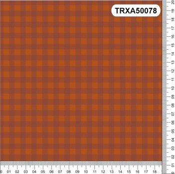 TECIDO TRICOLINE 100% ALGODÃO XADREZ TERRACOTA - TRXA50078