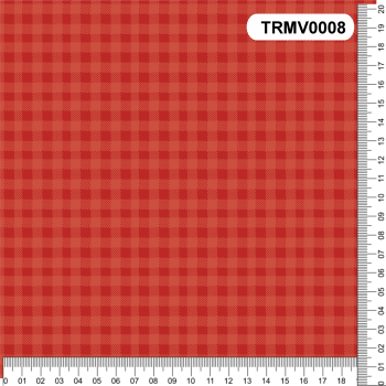 TECIDO TRICOLINE 100% ALGODÃO XADREZ VERMELHO - TRMV0008