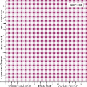 TECIDO TRICOLINE ESTAMPADO 100% ALGODÃO XADREZ UVA - TRXP0004 TECIDO TRICOLINE ESTAMPADO 100% ALGODÃO XADREZ UVA - TRXP0004