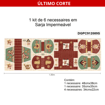 TECIDO SARJA IMPERMEAVEL ESTAMPADO EXCLUSIVO 100% ALGODÃO - PATCHWORK COUTRY - INFANTIL - KIT NECESSARIE - DGPC912089S TECIDO SARJA IMPERMEAVEL ESTAMPADO EXCLUSIVO 100% ALGODÃO - PATCHWORK COUTRY - INFANTIL - KIT NECESSARIE - DGPC912089S