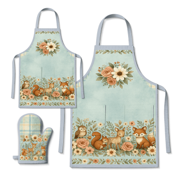 TECIDO SARJA IMPERMEAVEL EXCLUSIVO 100% ALGODÃO - FLORESTA ENCANTADA - KIT AVENTAL - DGFE915842 TECIDO SARJA IMPERMEAVEL EXCLUSIVO 100% ALGODÃO - FLORESTA ENCANTADA - KIT AVENTAL - DGFE915842