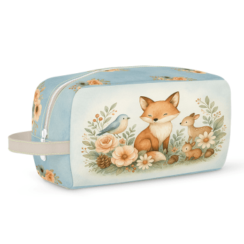 TECIDO SARJA IMPERMEAVEL EXCLUSIVO 100% ALGODÃO - FLORESTA ENCANTADA - KIT NECESSAIRE - DGFE915839