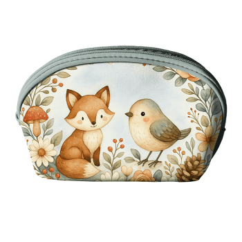 TECIDO SARJA IMPERMEAVEL EXCLUSIVO 100% ALGODÃO - FLORESTA ENCANTADA - KIT NECESSAIRE - DGFE915839