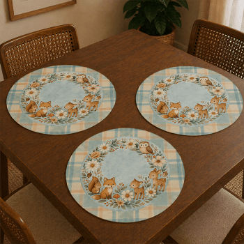 TECIDO SARJA IMPERMEAVEL EXCLUSIVO 100% ALGODÃO - FLORESTA ENCANTADA - SOUSPLAT - DGFE915841