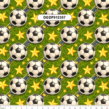 TECIDO TRICOLINE EXCLUSIVO 100% ALGODÃO - DOMINGO DE FUTEBOL - COPA DO MUNDO - DGDF912307