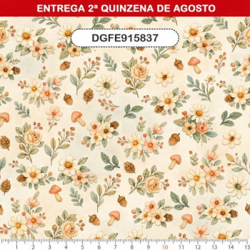 TECIDO TRICOLINE EXCLUSIVO 100% ALGODÃO - FLORESTA ENCANTADA - INFANTIL - DGFE915837 TECIDO TRICOLINE EXCLUSIVO 100% ALGODÃO - FLORESTA ENCANTADA - INFANTIL - DGFE915837