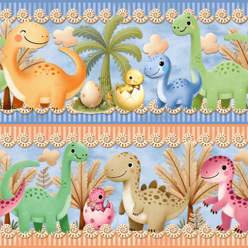 TECIDO TRICOLINE EXCLUSIVO 100% ALGODÃO - SONHOS E AVENTURAS - BARRADO INFANTIL - DGSA915317