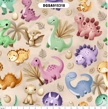 TECIDO TRICOLINE EXCLUSIVO 100% ALGODÃO - SONHOS E AVENTURAS - INFANTIL - DGSA915318
