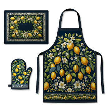 Explore a coleção Charme Siciliano com estampas elegantes de limões e flores. Ideal para costura criativa e decoração com sofisticação mediterrânea.