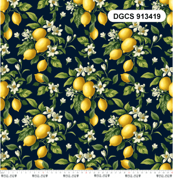 Explore a coleção Charme Siciliano com estampas elegantes de limões e flores. Ideal para costura criativa e decoração com sofisticação mediterrânea.