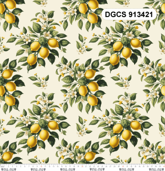 Explore a coleção Charme Siciliano com estampas elegantes de limões e flores. Ideal para costura criativa e decoração com sofisticação mediterrânea.