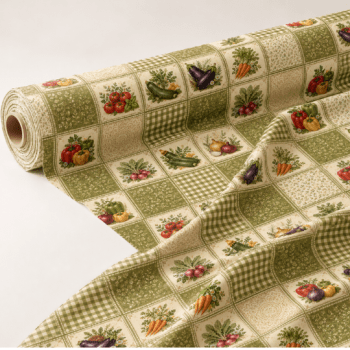 Tecido Tricoline Patchwork de Legumes 100% Algodão – Feira da Fazenda DGFA917181