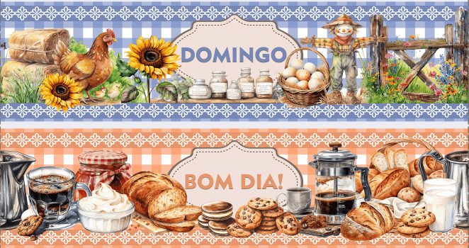 TECIDO TRICOLINE EXCLUSIVO 100% ALGODÃO - SEMANINHA NA COZINHA - BARRADO - DGSC918227