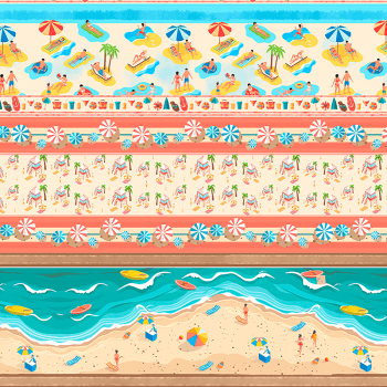 TECIDO TRICOLINE DIGITAL ESTAMPADO 100% ALGODAO - BARRADO PRAIA - DGTR0005 TECIDO TRICOLINE DIGITAL ESTAMPADO 100% ALGODAO - BARRADO PRAIA - DGTR0005