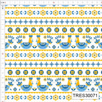 **TECIDO TRICOLINE ESTAMPADO 100% ALGODÃO COZINHA - TRES30071