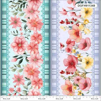 Tricoline 100% Algodão Estampa Digital - Coleção Flores em Harmonia: Tecidos Vibrantes para Costura Criativa