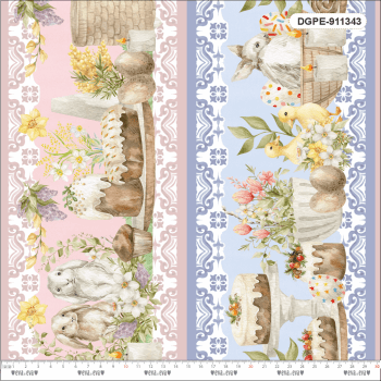 Tricoline 100% Algodão Estampa Digital - Coleção PÁSCOA ENCANTADA: Tecidos Mágicos para Costura Criativa