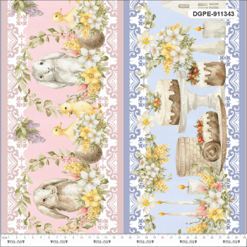 Tricoline 100% Algodão Estampa Digital - Coleção PÁSCOA ENCANTADA: Tecidos Mágicos para Costura Criativa