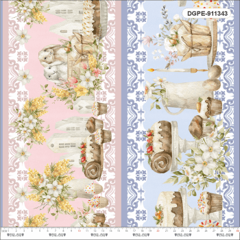 Tricoline 100% Algodão Estampa Digital - Coleção PÁSCOA ENCANTADA: Tecidos Mágicos para Costura Criativa