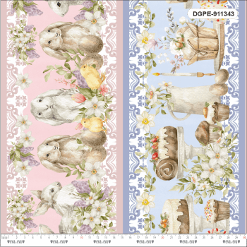 Tricoline 100% Algodão Estampa Digital - Coleção PÁSCOA ENCANTADA: Tecidos Mágicos para Costura Criativa