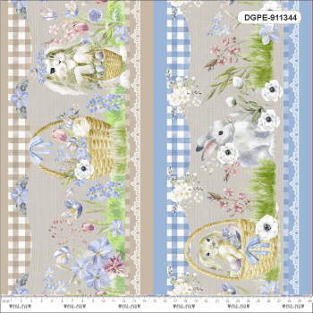 Tricoline 100% Algodão Estampa Digital - Coleção PÁSCOA ENCANTADA: Tecidos Mágicos para Costura Criativa