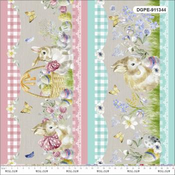 Tricoline 100% Algodão Estampa Digital - Coleção PÁSCOA ENCANTADA: Tecidos Mágicos para Costura Criativa