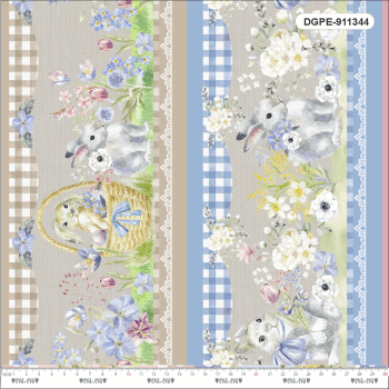 Tricoline 100% Algodão Estampa Digital - Coleção PÁSCOA ENCANTADA: Tecidos Mágicos para Costura Criativa