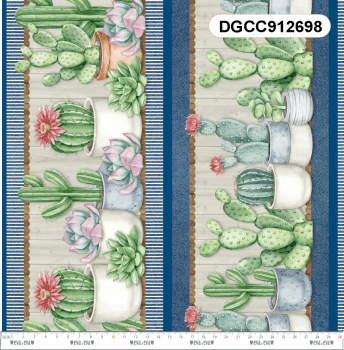 Coleção Cactus & Cia - Tecidos Tricoline 100% Algodão