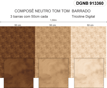 Tricoline 100% Algodão Estampa Digital - Coleção NEUTRO BARRADO: Tecidos Versáteis para Costura Criativa