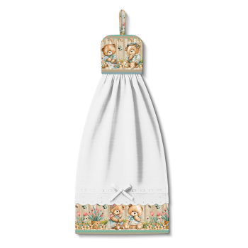 TECIDO TRICOLINE ESTAMPADO DIGITAL EXCLUSIVO 100% ALGODÃO - TEDDY BEAR - BARRADO - DGTB911790