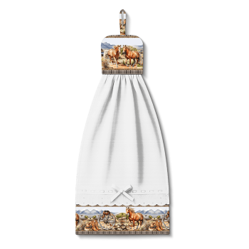 TECIDO TRICOLINE ESTAMPADO DIGITAL EXCLUSIVO 100% ALGODÃO - VIDA DE COWBOY - BARRADO - DGCW913457