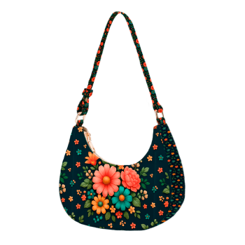 TECIDO SARJA IMPERMEAVEL EXCLUSIVO 100% ALGODÃO - CAMINHO DAS FLORES - FLORAL - BOLSA - DGCF915310