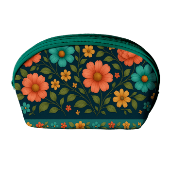TECIDO SARJA IMPERMEAVEL EXCLUSIVO 100% ALGODÃO-CAMINHO DAS FLORES- FLORAL - NECESSAIRE -DGCF915309