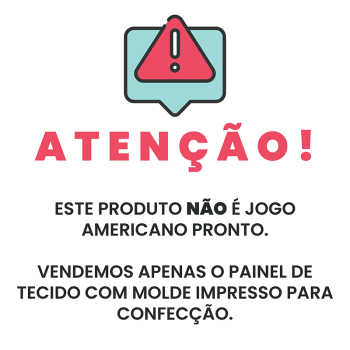 TECIDO SARJA IMPERMEAVEL EXCLUSIVO 100% ALGODÃO - FOLK GARDEN - JOGO AMERICANO FLORAL - DGFG915734