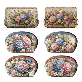 TECIDO SARJA IMPERMEAVEL EXCLUSIVO 100% ALGODÃO- HORTÊNSIAS E ROSAS - NECESSAIRE FLORAL -DGHR916697 TECIDO SARJA IMPERMEAVEL EXCLUSIVO 100% ALGODÃO- HORTÊNSIAS E ROSAS - NECESSAIRE FLORAL -DGHR916697