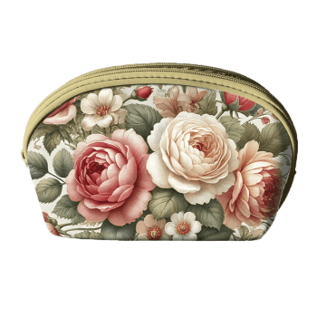 Tecido Painel Costura Criativa Kit 6 Necessaire Sarja Impermeável 100% Algodão - HORTÊNCIAS E ROSAS DGHR916698