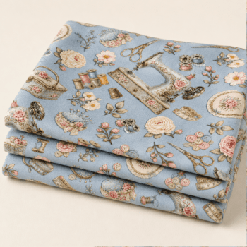 Tecido Tricoline Floral Costura Vintage 100% Algodão | Ateliê do Amor – DGAA916653