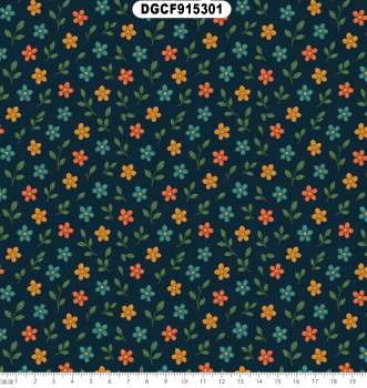 TECIDO TRICOLINE EXCLUSIVO 100% ALGODÃO - CAMINHO DAS FLORES - FLORAL - DGCF915301
