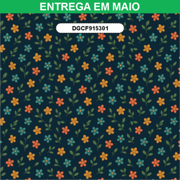 TECIDO TRICOLINE EXCLUSIVO 100% ALGODÃO - CAMINHO DAS FLORES - FLORAL - DGCF915301 TECIDO TRICOLINE EXCLUSIVO 100% ALGODÃO - CAMINHO DAS FLORES - FLORAL - DGCF915301