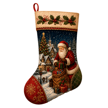 TECIDO TRICOLINE EXCLUSIVO 100% ALGODÃO - MAGIA DE NATAL - BOTAS DE NATAL - DGMN915000