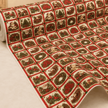 TECIDO TRICOLINE EXCLUSIVO 100% ALGODÃO - MAGIA DE NATAL - PATCHWORK - DGMN915003